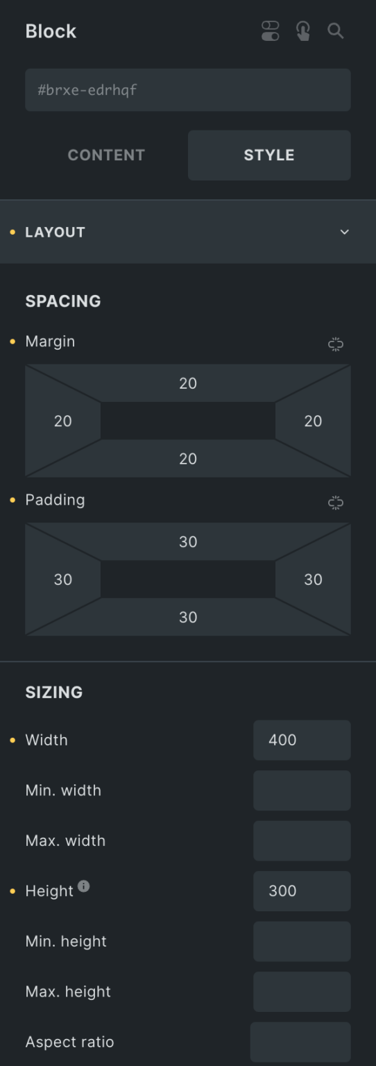Bricks Best Practice Style Margin Border Padding 1